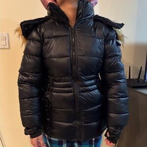 Steve Madden Black Bomber Jacket